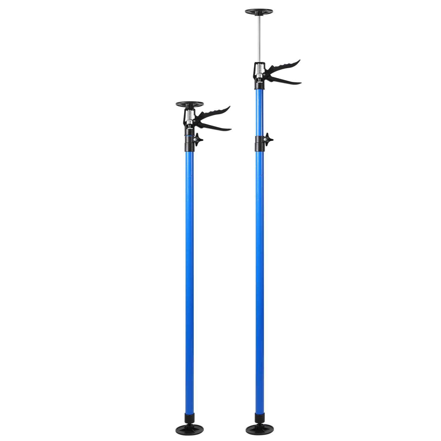 Fiqops 2 pcs. Support de plafond, support de montage jusqu'à 50 kg de capacité de charge, supports télescopiques jusqu'à 45°, support de montage 115-290 cm, support à une main pour murs, plafonds
