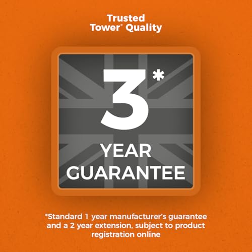 Tower Feuerschalenabdeckung - Strapazierfähige, wasserdichte & Winddichte Outdoor-Holzkohlegrill-Abdeckung, UV-beständig, Schwarz (H63 x B67 x T60cm)