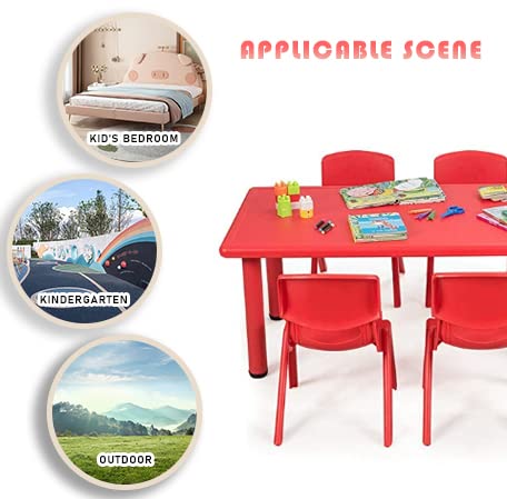 X IANGYU Durable learning plastic chair for children(Blue,28CM)