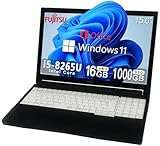 【整備済み品】 【大容量メモリ:16GB+高速SSD:1000GB搭載】富士通 ハイスペックノートパソコン A579■爆速第8世代Core i5-8250U/15.6型/Windows11/Office 2019/無線WIFI/USB 3.0/HDMI対応/DVDドライバ/初期設定済(整備済み品)