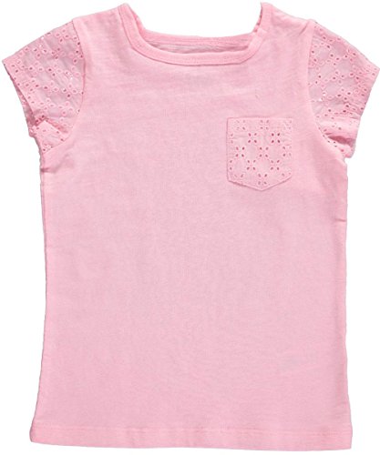 T-shirt rose garçon 5 ans vêtement coton enfant haut poche rose