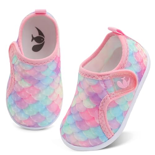 Image of FEETCITY Baby Boys Girls Water Shoes Quick Drying Aqua Sock Outdoor Beach Pool Shoes