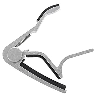AUNEVN Capodastre Capo Pince Guitare Acoustique Folk Classique Electrique Argent Metal – Image 7
