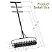 Seeutek 23 Inch Rolling Lawn Aerator - Upgraded Heavy Duty Aerator Lawn Soil Penetrator Spikes w/ 3 Adjustable Height Handles, Manual Aerator Lawn Tool for Garden Yard