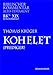 Produktbild Biblischer Kommentar Altes Testament, Bd.19, Kohelet (Prediger): (Sonderband) (Biblischer Kommentar Altes Testament - Bandausgaben)