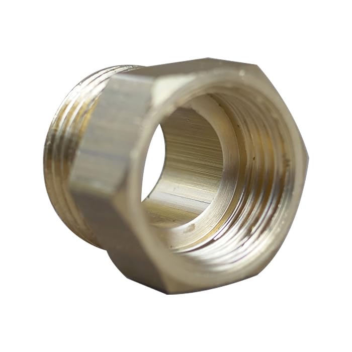 Raccord laiton à visser - Mamelon Laiton Réduit Mâle/Femelle - 5/8" - 1/2" (17/23 - 15/21) -