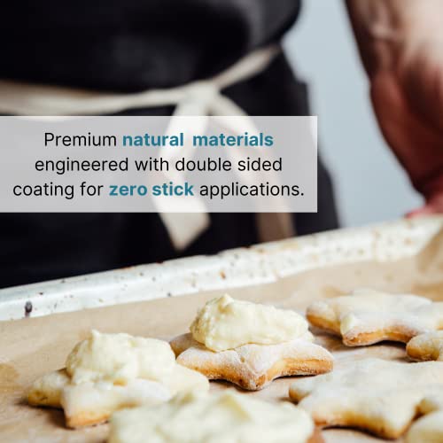 Precut Parchment Paper Sheets For Baking (12X16 In, 120 Pack) Commercial Grade Unbleached Paper Parchment Sheets Baking Paper Unbleached Parchment Paper Parchment Paper For Baking, Cooking, Airfryer #TOP4