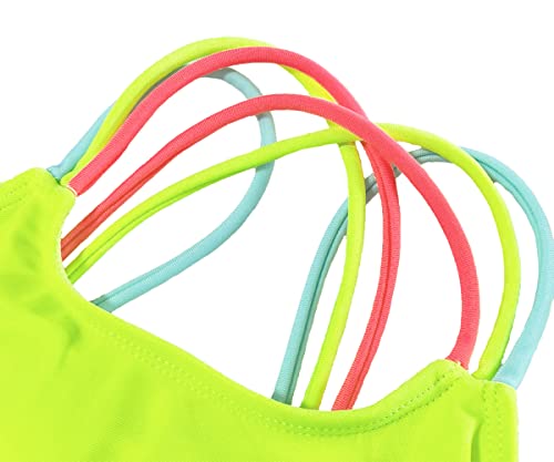 M2C Girls Two Piece Bikini Set Cross Strap Crop Swimsuits3