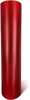 Red Satin Chrome Car Wrap Stretch Conform Cast Vinyl DIY (1ft x 5ft)