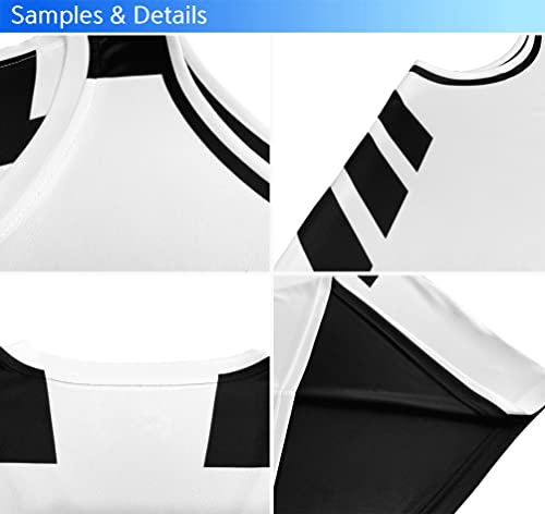 KXK Men's Blank Reversible Basketball Jersey Team Uniform Athletic Hip Hop Basketball Shirts S-4XL