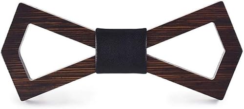 Codulu Pajarita de madera para hombre, con esquinas afiladas, para trajes y accesorios, 1 unidad