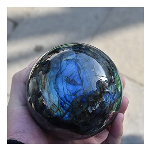 Decoración de salones con bola de cristal de labradorita pulida natural Cryst 2