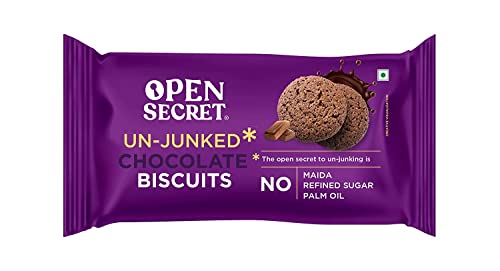 Image of Open Secret Butter and Chocolate Millet Biscuit Cookies (40G - Single Pack) | Protein & Fiber Packed | Healthy Snacks | No Added Maida No Refined Sugar No Palm Oil | Unjunked Biscuit