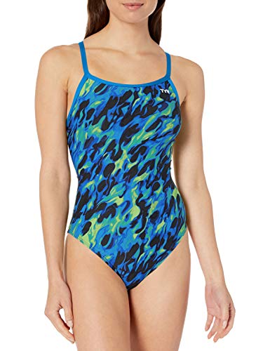 TYR Draco Diamondfit, Blue/Green, 24