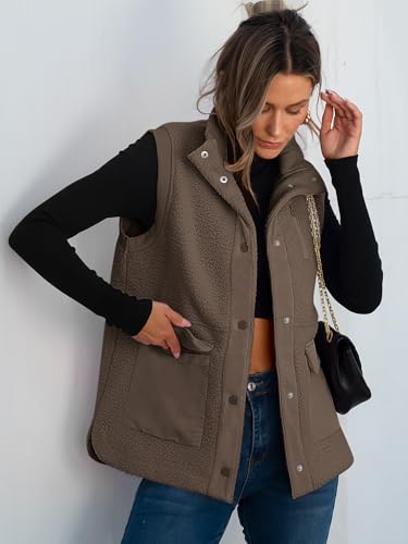 ANRABESS Womens Fuzzy Fleece Vest Loose Sleeveless Warm Button Down Fall Sherpa Jacket Outerwear With Pockets Winter Fashion3