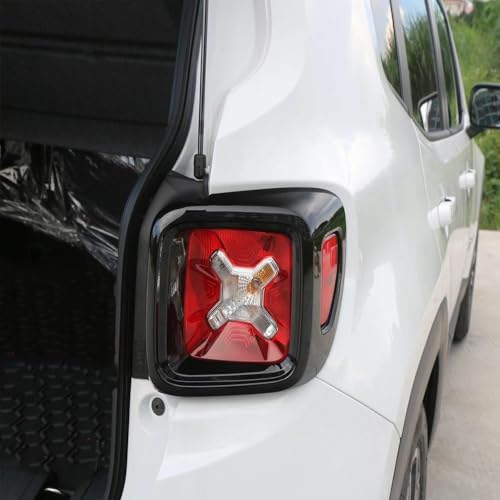 Funda luz trasera para Jeep Renegade 2016-2022 protector de rejilla abs negro 3