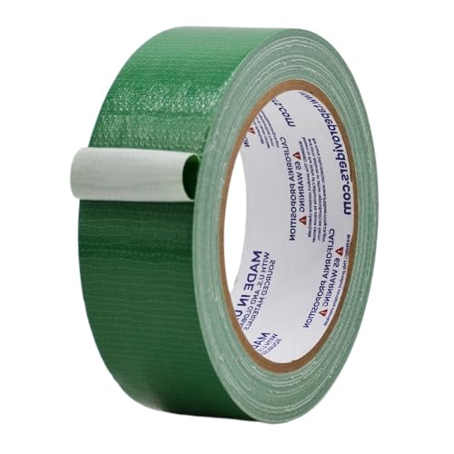 Image of MAT Duct Tape Dark Green Industrial Grade, 1.5 inch x 60 ft. Waterproof, UV Resistant for Crafts, Home Improvement, Repairs, & Projects