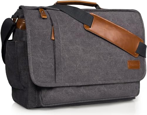 Sacoche toile ordinateur 17 pouces ESTARER anti-choc pour grand PC portable