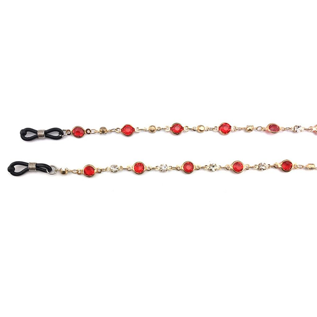 Bocchino Grande con Perline Collana Occhiali Catena Cordino Accessori Corda for Occhiali Anti-Perdita