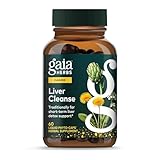 Gaia Herbs Liver Cleanse - Liver Health Support Herbal Supplement with Milk Thistle, Burdock, Turmeric, Dandelion & More* - 60 Vegan Liquid Phyto-Caps (30 Servings)