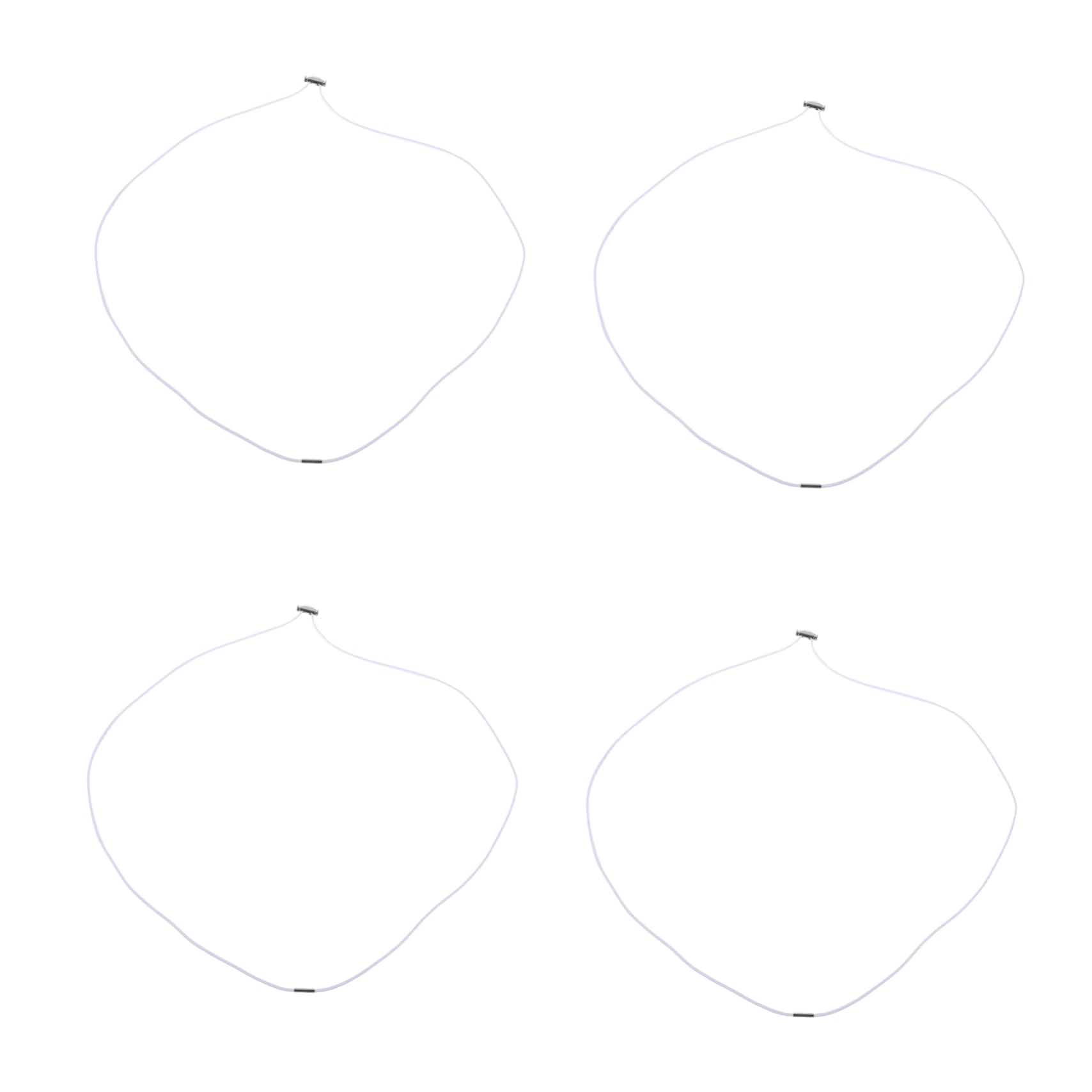 Cabilock 5 Set Pattumiera Cinghia Gruppo Musicale Fasce Di Presa Dei Rifiuti Elastici Per Sacco Della Spazzatura Cavo Del Bidone Della Spazzatura Bande Elastico Bianca 4 Pezzi * 5