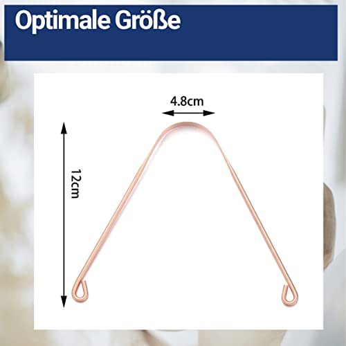3x Ayurveda Zungenreiniger aus 100% Kupfer - Zungenschaber aus Indien
