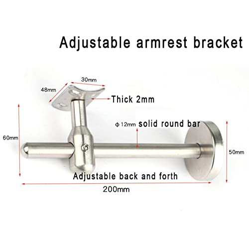 Support de main courante d'escalier réglable pour rénover et stabiliser les rampes - 3