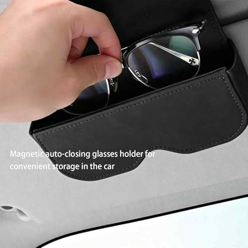 Image of 1 PCS Sunglass Holder for Car, Automotive Eyewear Storage Case, Compact Car Interior Accessories for Driving Convenience
