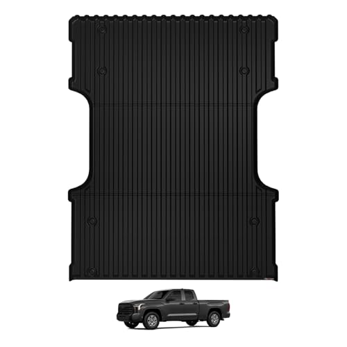 Image of TripleAliners Truck Mat Compatible with 2022-2026 Toyota Tundra 6.5FT Accessories, Truck Bed Mat Heavy Duty Custom Fit All Weather Protection TPE Pickup Liner