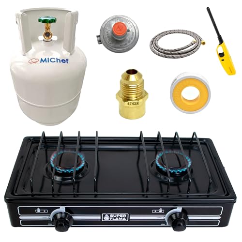 Listado de Parrilla de Gas 2 Quemadores Walmart - los más vendidos. 47 Combo Super Flama DUO FLAMA BLACK, Parrilla 2 Quemadores Color Negro, con Tanque de Gas y Accesorios