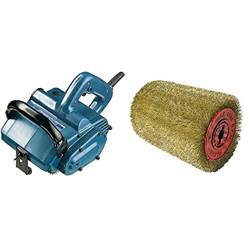 Makita N9741 - Lijadora de cepillo + Makita P-65648 - Rodillo de alambre de acero latonado