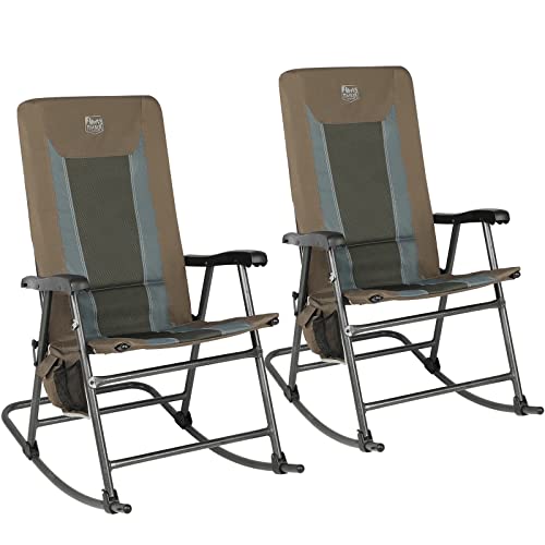 TIMBER RIDGE Foldable Padded Rocking Chair Set of 2 for