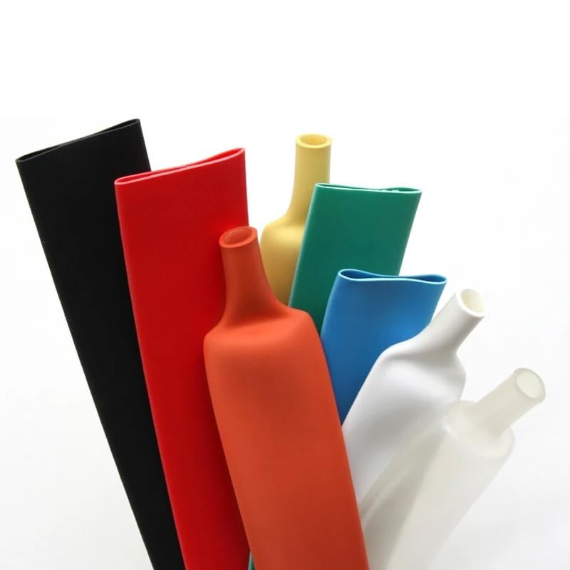 tubo termorretráctil, Tubo termorretráctil de 1 metro 3:1 con tubo de pegamento de doble pared, Tubo termorretráctil de alambre de 1,6mm a 50mm de diámetro, Tubo termorretráctil marino(Orange,30mm)