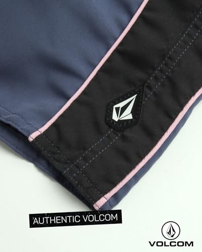 Image of Volcom Baby Boys Swim Set - 2 Piece Short Sleeve Swim Shirt Graphic Tees & Board Shorts - Infant Toddler Little Boys Swimsuit