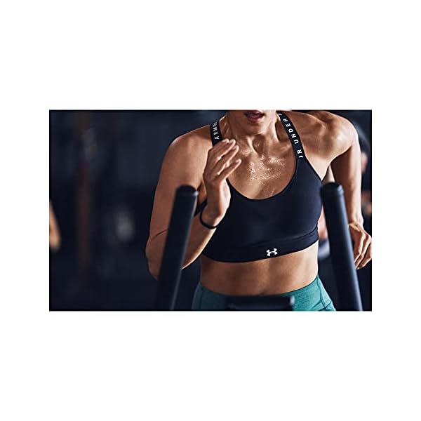 Under-Armour-Womens-UA-Infinity-High-Sports-Bra Under Armour Women's Infinity High Impact Sports Bra , Black (001)/White , Large