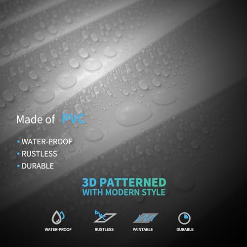 Image of Art3d PVC Wavy Textured 3D Wall Panels, 15.7 x 11.8 Inch, 24-Pack, White