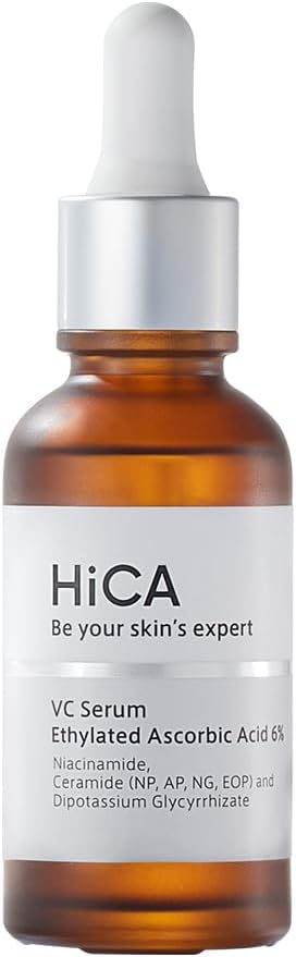 HiCA VC Serum Ethylated Ascorbic Acid 6% Vitamin C Serum 28ml with Niacinamide 2% & Retinol Boost Skin Tightens and Revitalizes