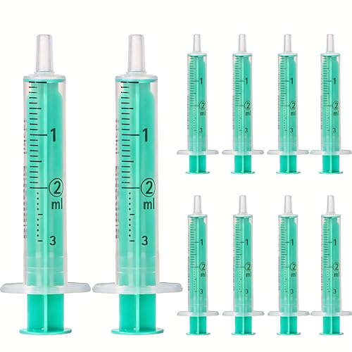MedixX 10 Stück Spritzen-Set Einwegspritzen 2ml ohne Kanülen in verschiedenen Größen für Hobby und Heimwerk- Spritzen einzeln steril verpackt im praktischen Gleitverschlussbeutel (10x 2ml)