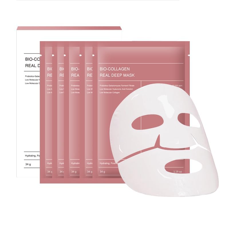 Bio collagen Face Mask,Overnight Hydrogel Mask,Real Deep Collagen Face Mask, Deep Hydration, Reduce Wrinkles, Face Skincare