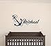 Custom Name Anchor Nautical Series - Baby Boy/Girl Wall Decal Nursery for Home Bedroom Children (MM48) (Wide 22