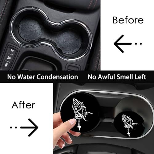 2Pack Black Bear Car Cup Holder Coaster,Bear Gifts for Women Men,Vehicle Interior Drink Mat Reusable Neoprene Car Coasters for Cup Holders Decor,Bears Automotive Interior Accessories by YGQZYYQ - Image 6