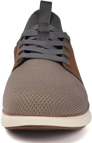 Image of YOLARK Men Casual Dress Shoes Fashion Sneakers Lightweight Breathable Laceless Walking Shoes Gym Tennis Athletic