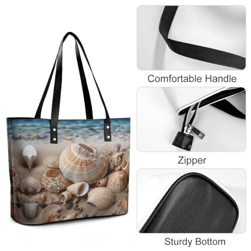Bolso tote de mujer con diseño Seashells miniatura 5