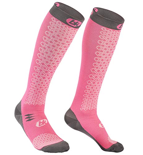 BKNEES Kompressionsstrümpfe in 9 Farben + S, M, L - Damen & Herren – Sportsocken/Sportstrümpfe für verbesserte Leistung, Erholung & Blutkreislauf beim Sport, Reisen & Flug - Lang