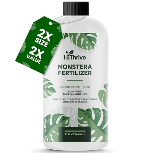 32oz Monstera Plant Food - Makes 192 Gallons of Monstera Fertilizer Indoor & Outdoor Use, Liquid Monstera Plant Fertilizer for Monstera Obliqua, Deliciosa & More, 6-2-4 NPK for Healthy Growth & Leaves