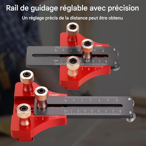 Guide pour scie sur table et gabarit de coupe répétitive pour bandes étroites - 5
