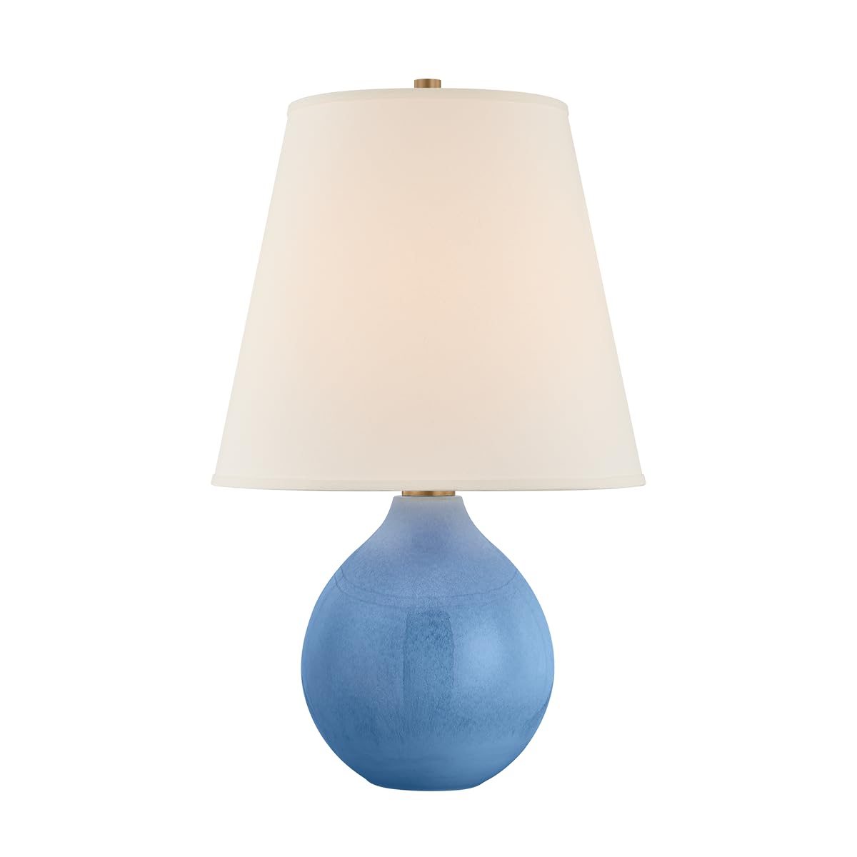 Jarvis 1-Light Table Lamp | Patina Brass and Ceramic Dappled Lapis Finish | Textile Shade | 24" Overall Height | -PBR/CDL by Troy Lighting – Ceramic, Model PTL4524