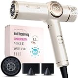 ELLA BELLA® Professional Ionic Hair Dryer with Diffuser • Negative Ion Blow Dryer • Suitable All Hair Types • Intelligent Heat Control & Rapid Drying Speeds • Lightweight Design • Low Noise Technology