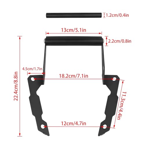 Support téléphone XL750 Transalp résolvant le manque de place pour installer un GPS 22mm - 4