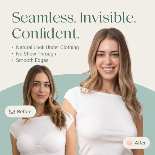 Image of Miola Nipple Covers for Women - Non-Adhesive, Reusable, Silicone, 60+ Wears | Medical Grade, Hypoallergenic, Body-Heat Grip, No Residue, Invisible, Waterproof, A-D+ Fit, 3 Shades, Travel Pouch Included
